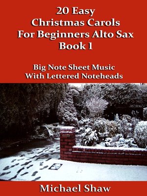 cover image of 20 Easy Christmas Carols For Beginners Alto Sax